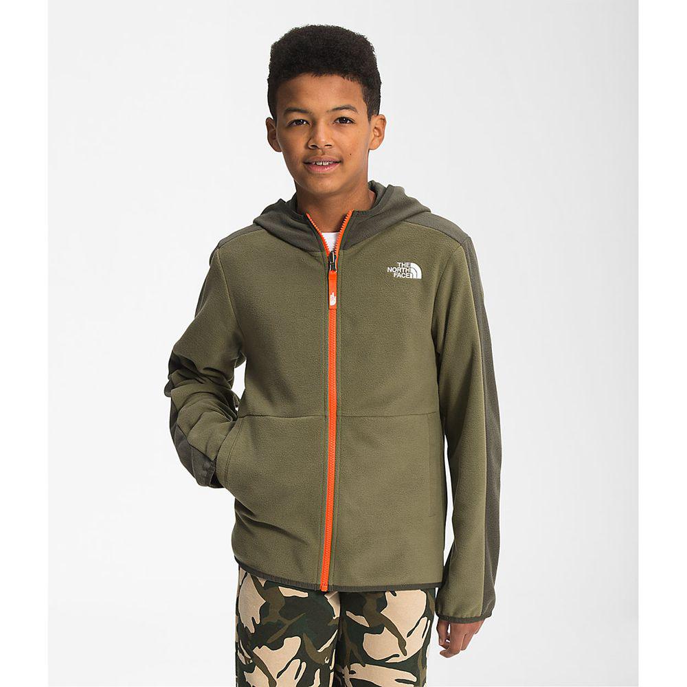 The North Face Glacier Full Zip Παιδικα Φούτερ Hoodie - Ελιά Πρασινο (GWXZ21638)